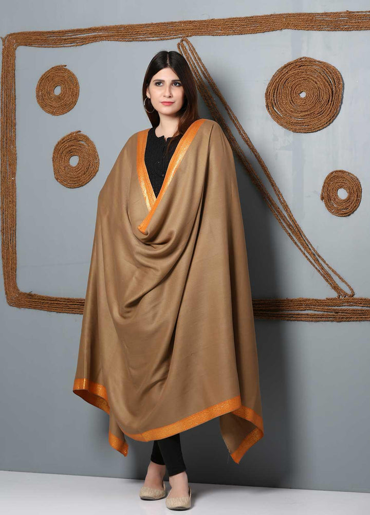Sanaulla Exclusive Range Embroidered Woolen  Shawl SU21SH 334196 - Woolen Shawls