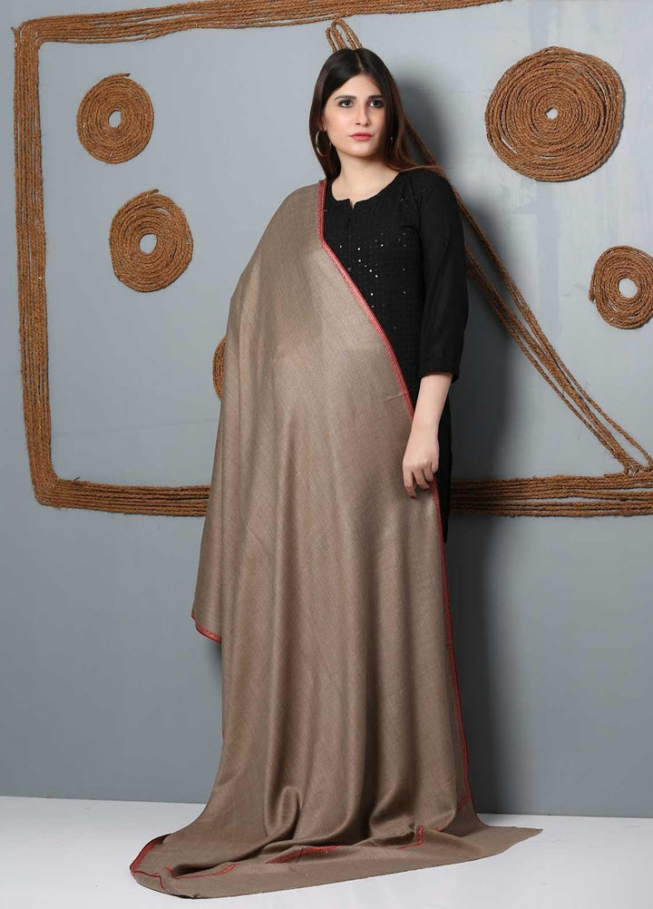 Sanaulla Exclusive Range Embroidered Woolen  Shawl SU21SH 334237 - Woolen Shawls