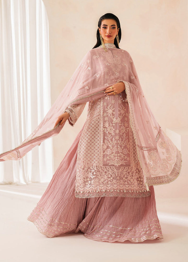 Xenia Embroidered Chiffon Suits Unstitched 3 Piece XE25LU D-02 Anira - Formals Collection