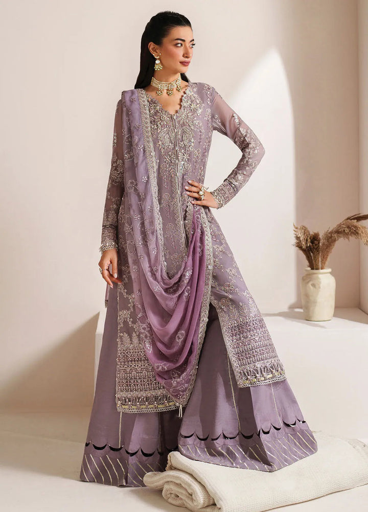 Xenia Embroidered Chiffon Suits Unstitched 3 Piece XE25NU D-05 Mahveen - Formals Collection