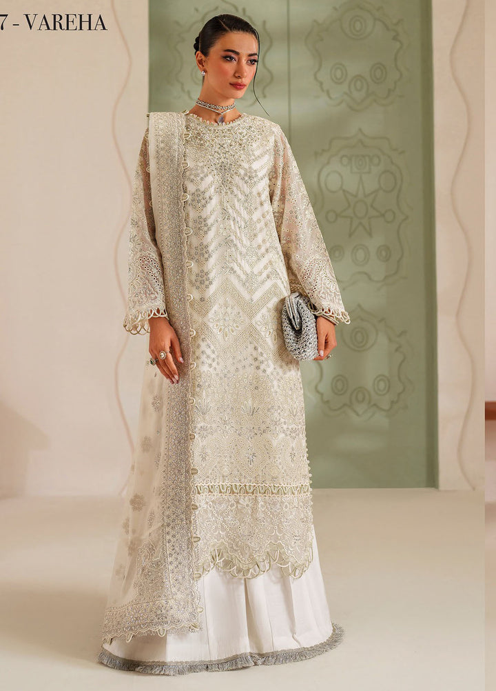 Xenia Embroidered Chiffon Suits Unstitched 3 Piece XE25LU D-07 Vareha - Formals Collection