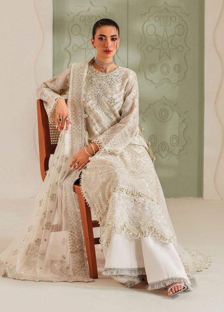 Xenia Embroidered Chiffon Suits Unstitched 3 Piece XE25LU D-07 Vareha - Formals Collection