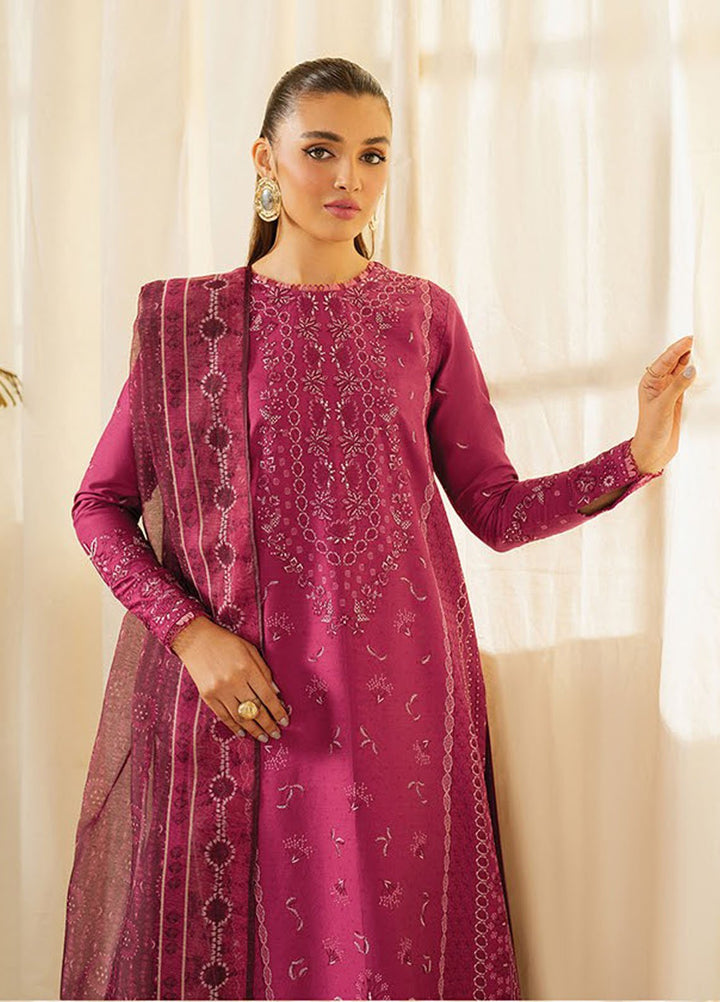 Xenia Embroidered Lawn Suits Unstitched 3 Piece XE25UL D-01 Kunar - Summer Collection