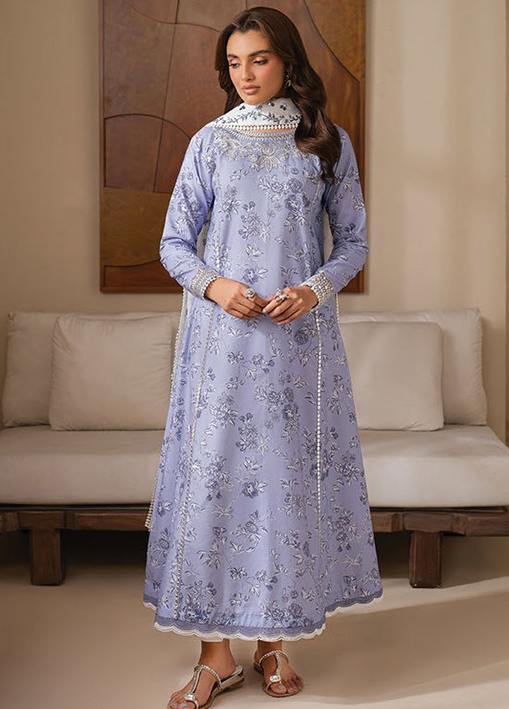 Xenia Embroidered Lawn Suits Unstitched 3 Piece XE25UL D-02 Ravi - Summer Collection