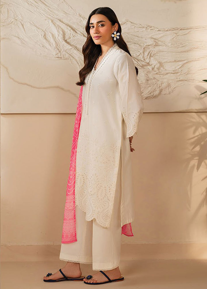 Xenia Embroidered Lawn Suits Unstitched 3 Piece XE25UL D-05 Sable A - Summer Collection