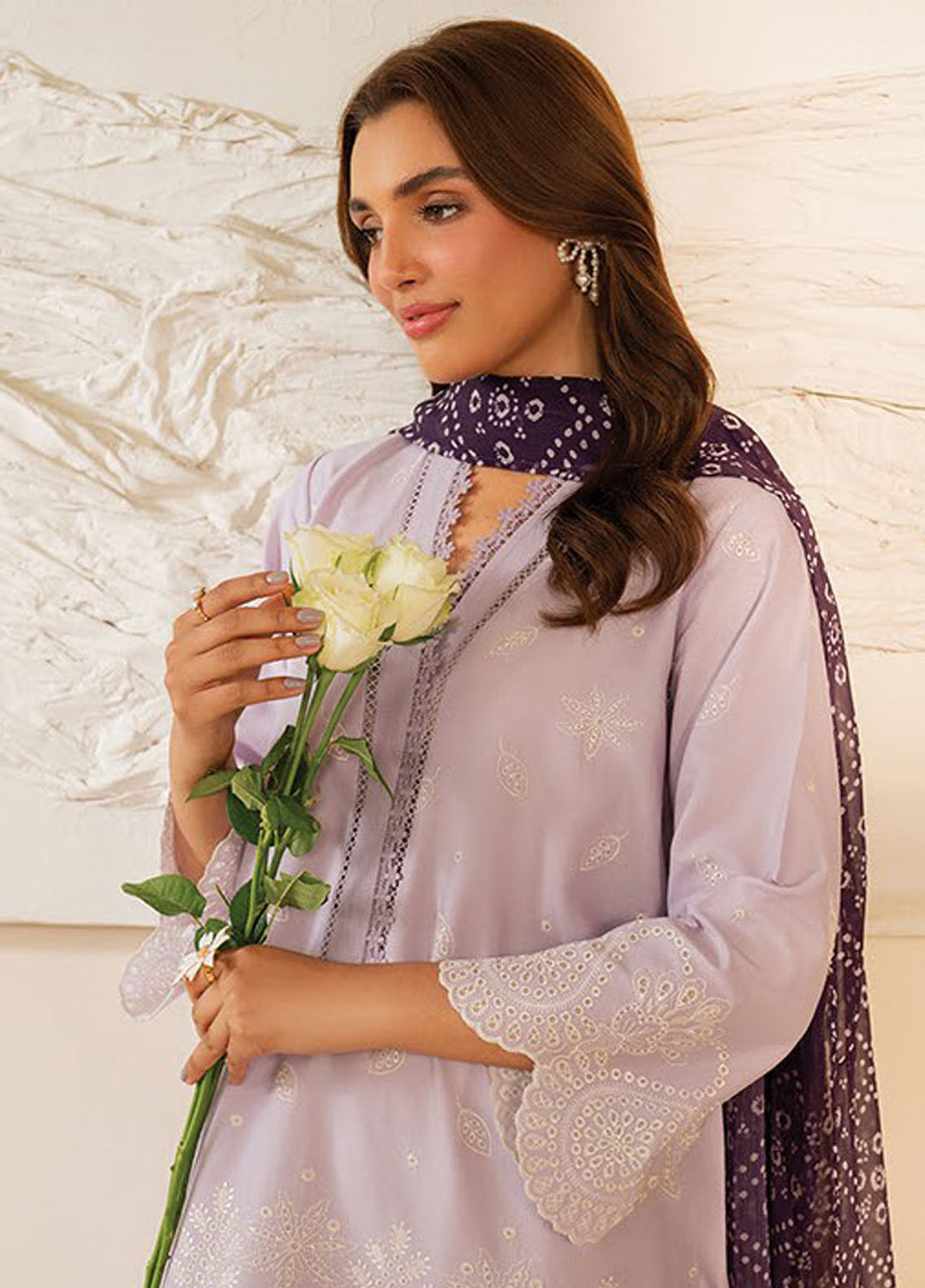 Xenia Embroidered Lawn Suits Unstitched 3 Piece XE25UL D-06 Sable B - Summer Collection