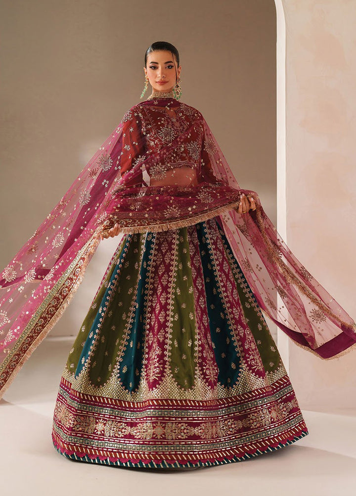 Xenia Embroidered Raw Silk Suits Unstitched 3 Piece XE25LU D-10 Inea - Formals Collection