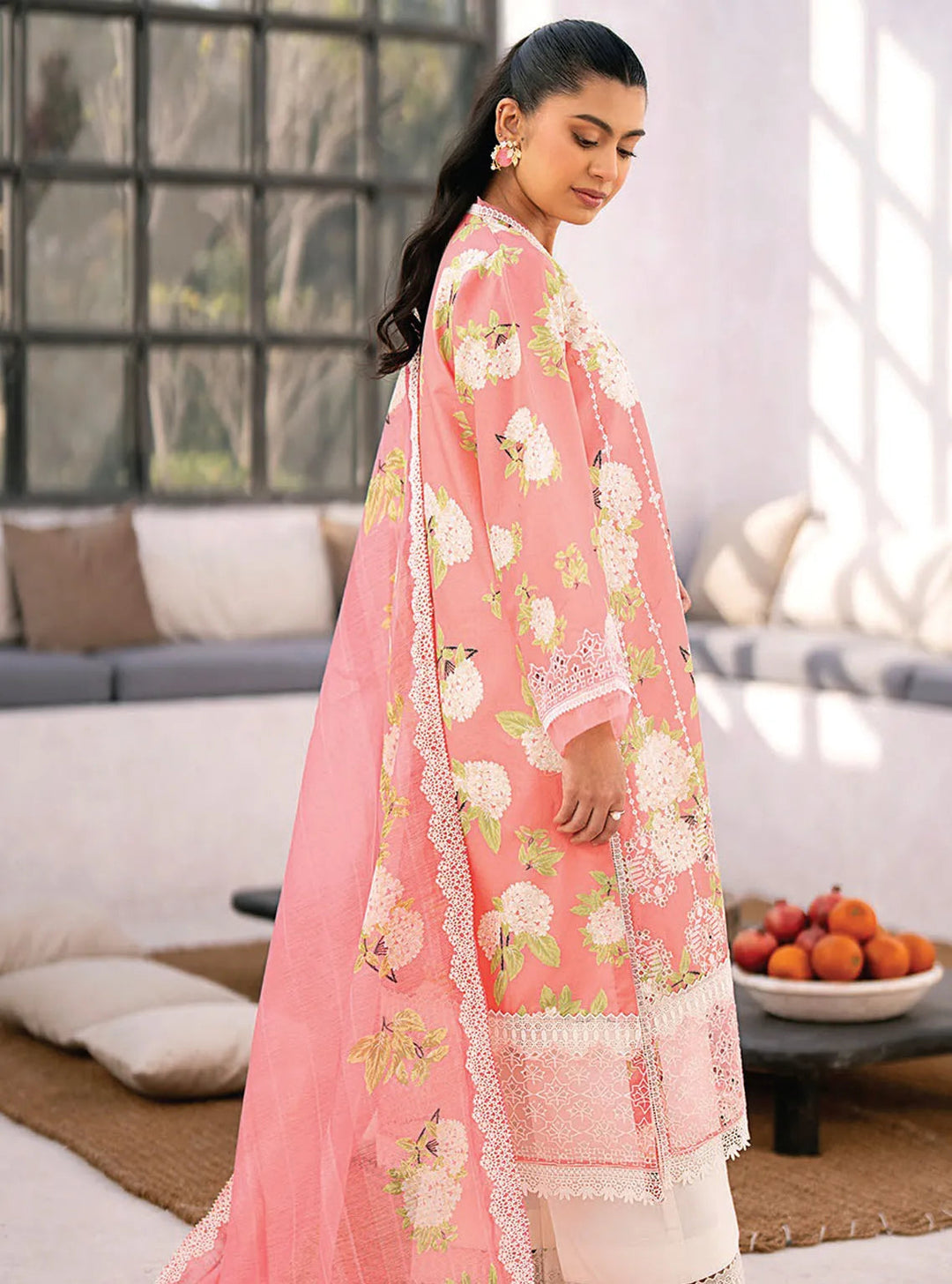 Xenia Formals Chikankari Lawn Suit Unstitched 3 Piece ZE24S 04- Chellam - Summer Collection