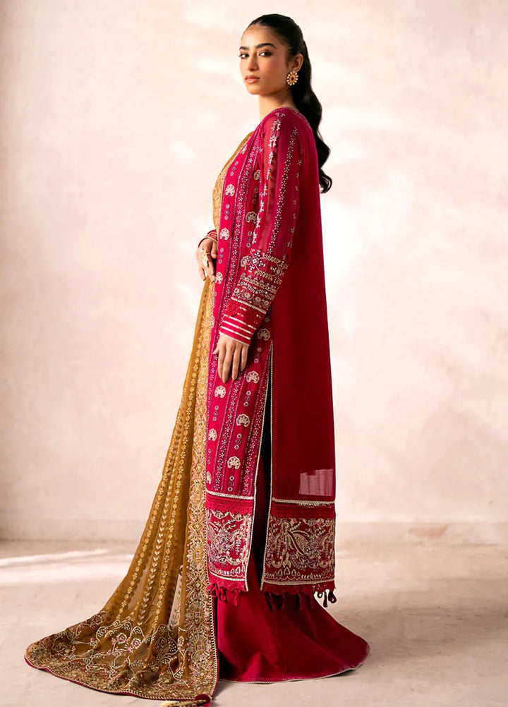 Xenia Formals Embroidered Chiffon Suits Unstitched 3 Piece XE24LU Zerya - Formal Collection