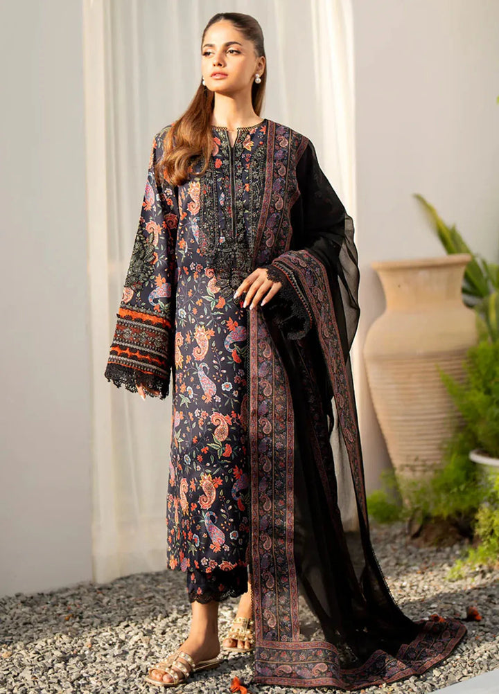Xenia Formals Embroidered Lawn Suit Unstitched 3 Piece Fais - Summer Collection