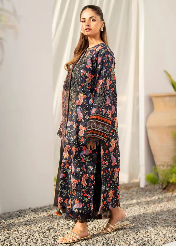 Xenia Formals Embroidered Lawn Suit Unstitched 3 Piece Fais - Summer Collection