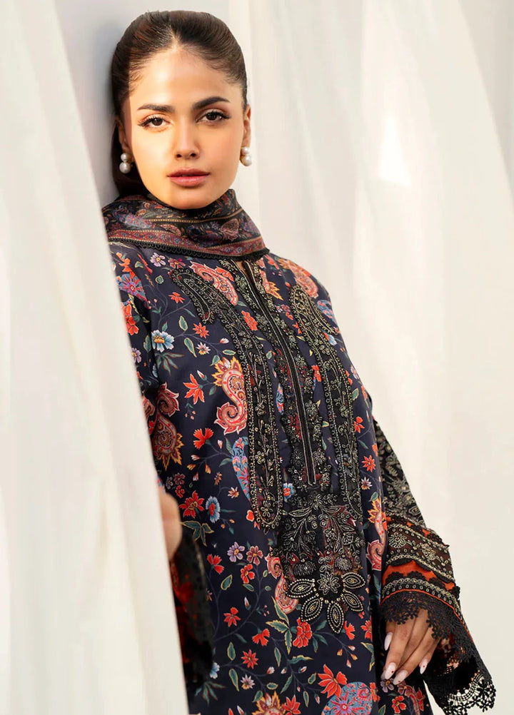 Xenia Formals Embroidered Lawn Suit Unstitched 3 Piece Fais - Summer Collection