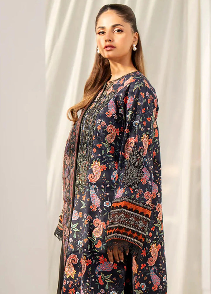 Xenia Formals Embroidered Lawn Suit Unstitched 3 Piece Fais - Summer Collection