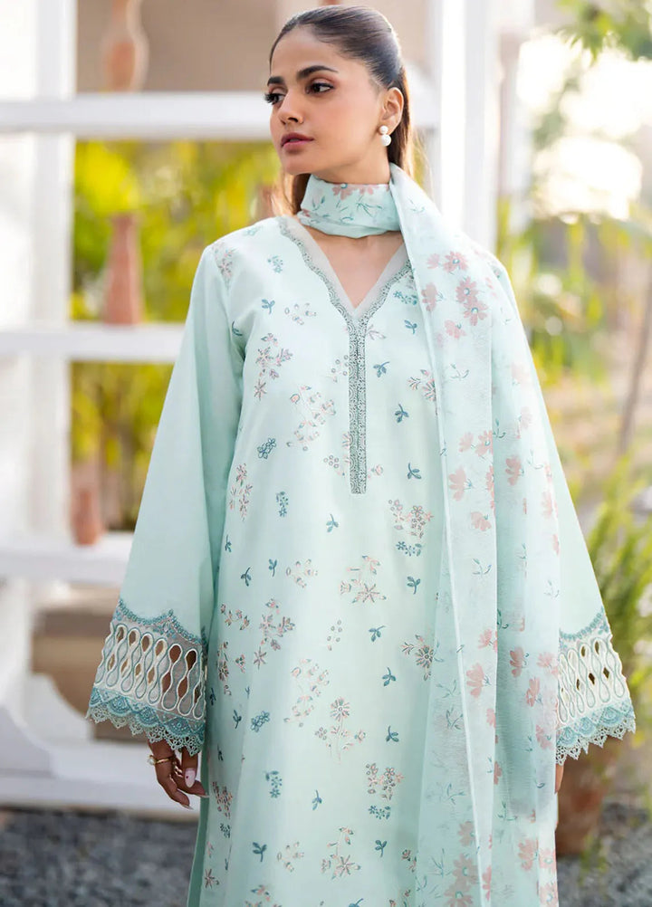 Xenia Formals Embroidered Lawn Suit Unstitched 3 Piece Faloni - Summer Collection