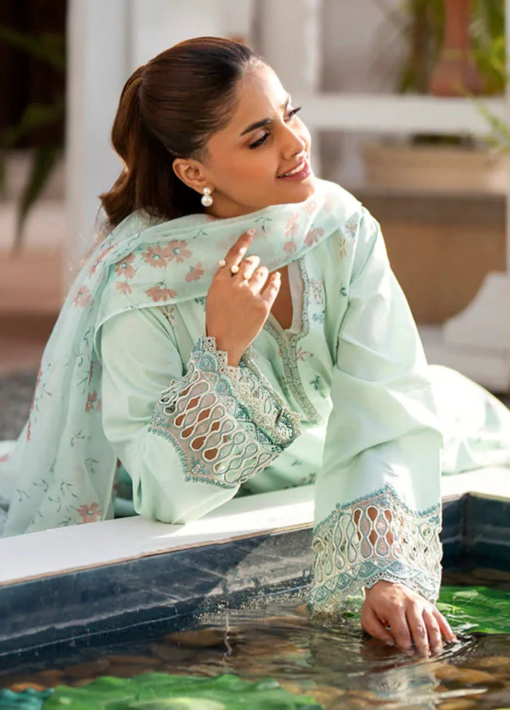 Xenia Formals Embroidered Lawn Suit Unstitched 3 Piece Faloni - Summer Collection