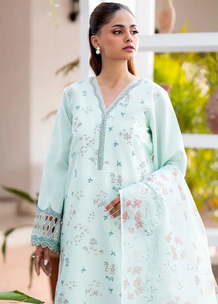 Xenia Formals Embroidered Lawn Suit Unstitched 3 Piece Faloni - Summer Collection
