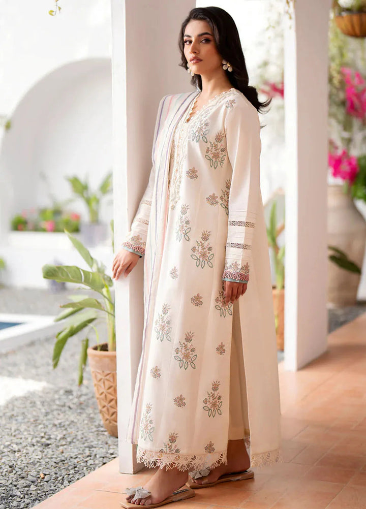 Xenia Formals Embroidered Lawn Suit Unstitched 3 Piece Faraha - Summer Collection