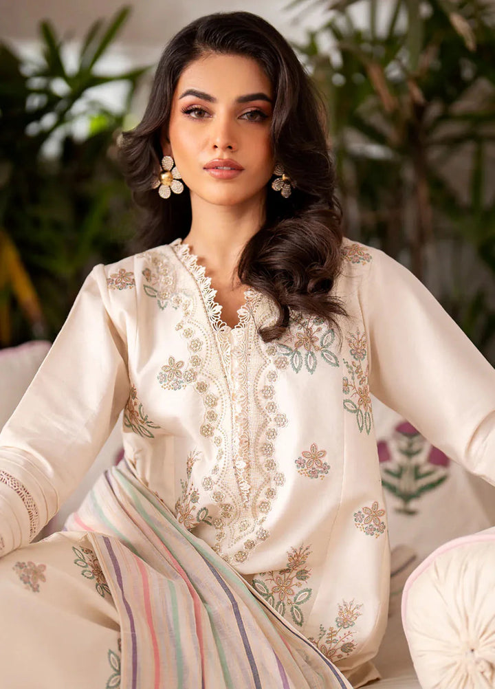 Xenia Formals Embroidered Lawn Suit Unstitched 3 Piece Faraha - Summer Collection