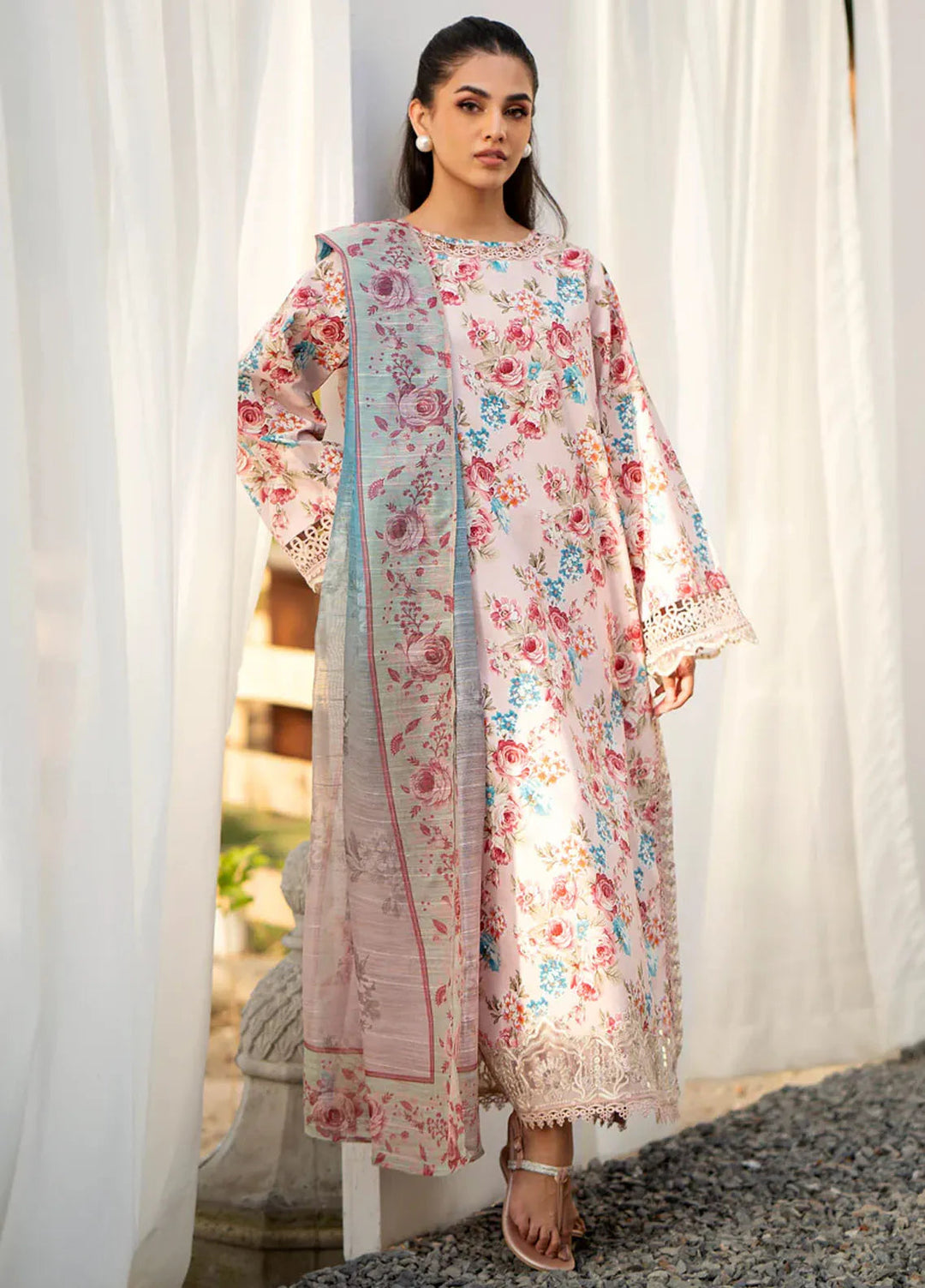 Xenia Formals Embroidered Lawn Suit Unstitched 3 Piece Taaqul - Summer Collection