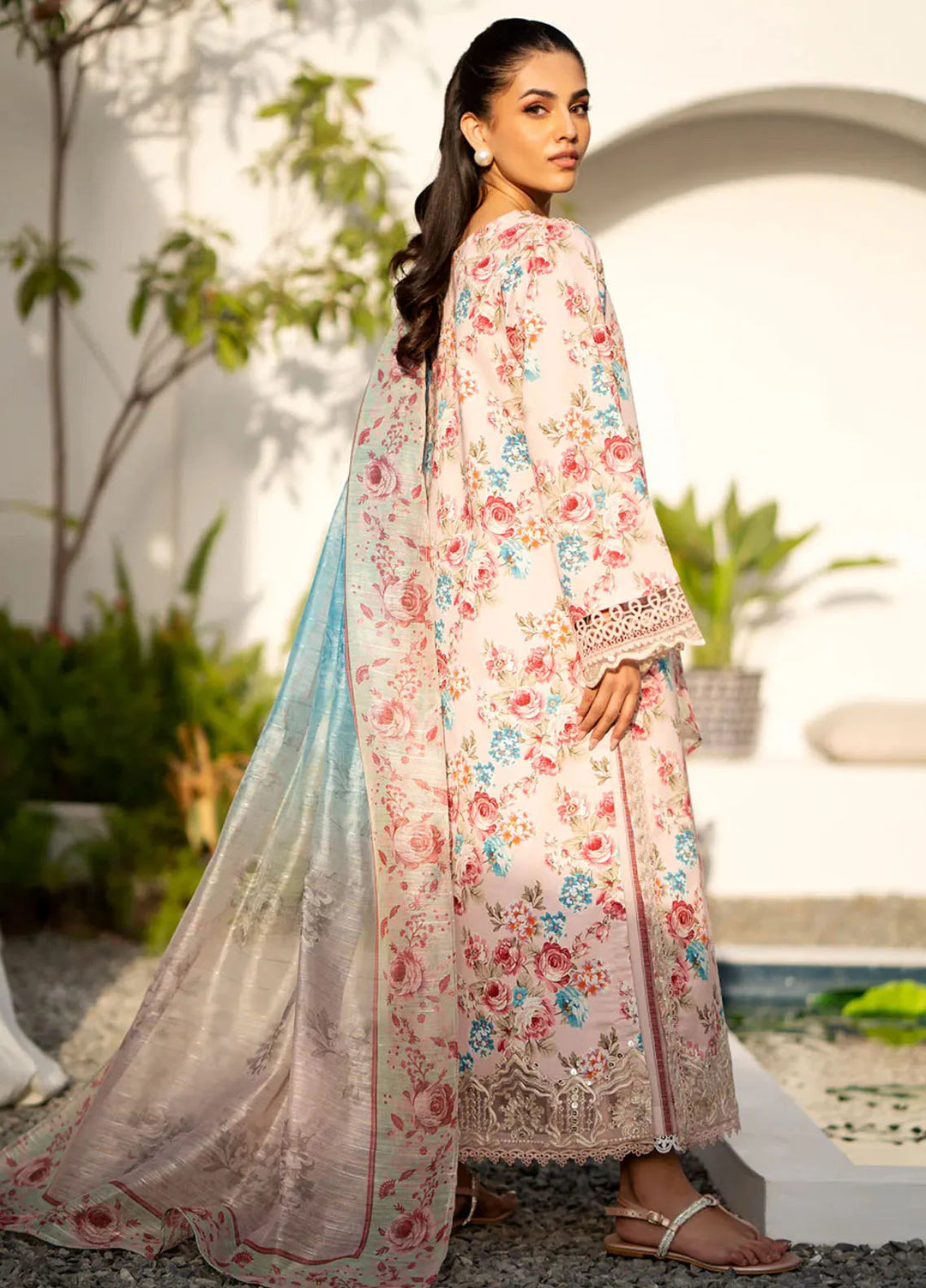Xenia Formals Embroidered Lawn Suit Unstitched 3 Piece Taaqul - Summer Collection