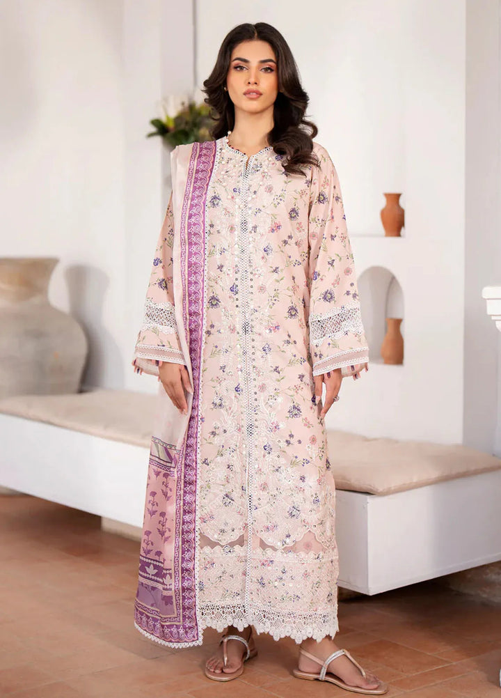 Xenia Formals Embroidered Lawn Suit Unstitched 3 Piece Valeh - Summer Collection