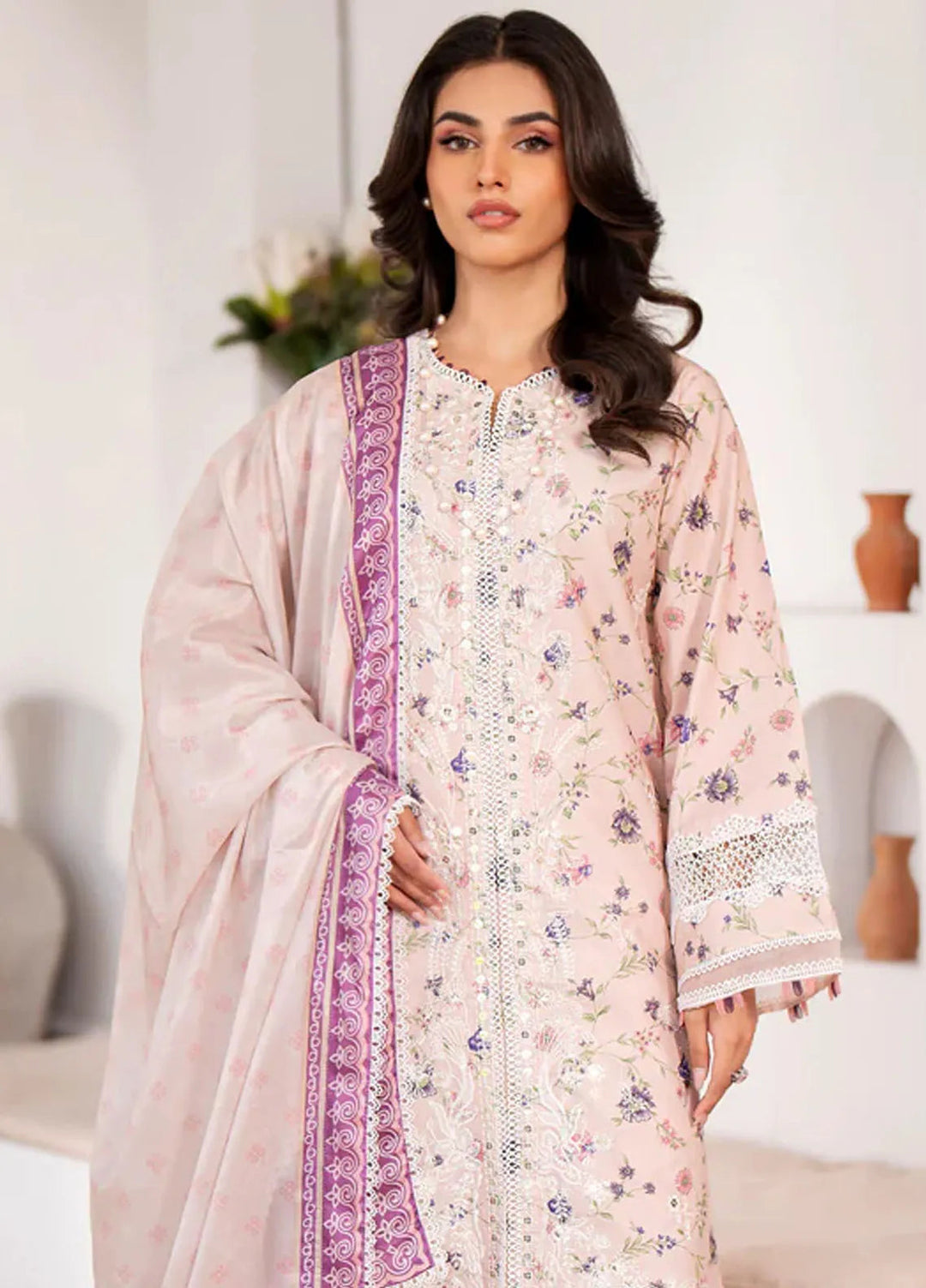 Xenia Formals Embroidered Lawn Suit Unstitched 3 Piece Valeh - Summer Collection