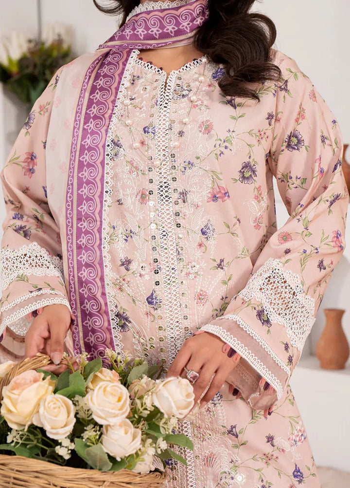 Xenia Formals Embroidered Lawn Suit Unstitched 3 Piece Valeh - Summer Collection