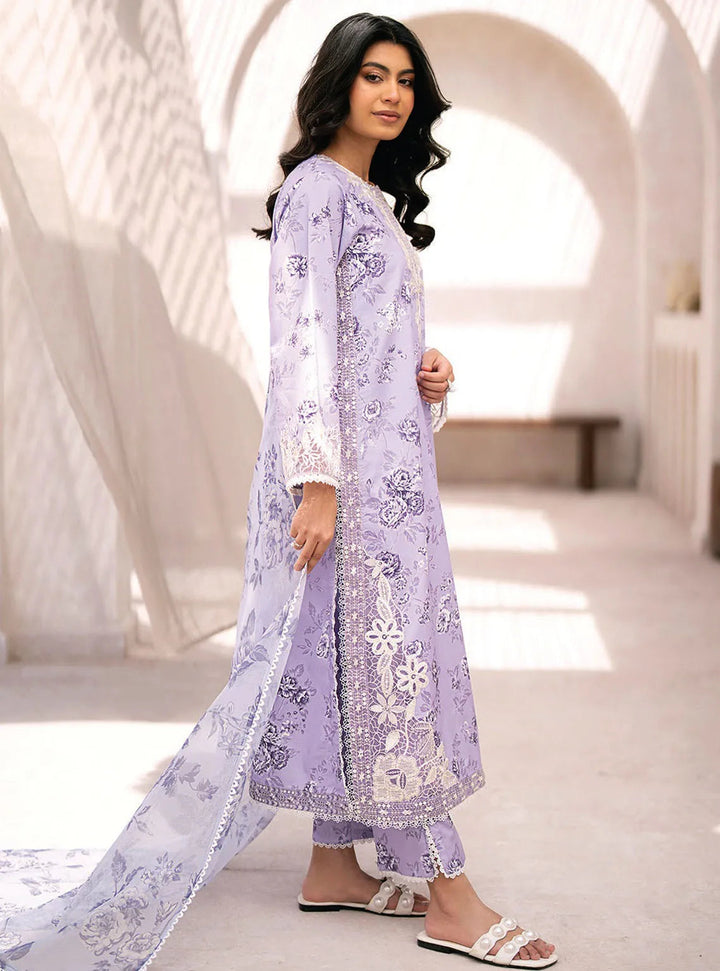 Xenia Formals Embroidered Lawn Suit Unstitched 3 Piece ZE24S 03- Taalika - Summer Collection