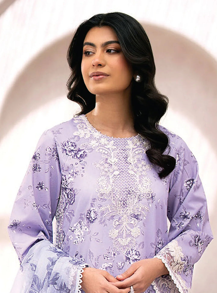 Xenia Formals Embroidered Lawn Suit Unstitched 3 Piece ZE24S 03- Taalika - Summer Collection