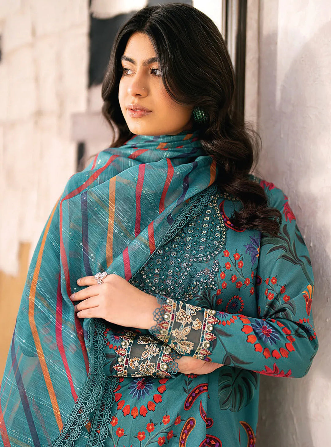 Xenia Formals Embroidered Lawn Suit Unstitched 3 Piece ZE24S 05- Sorsu - Summer Collection