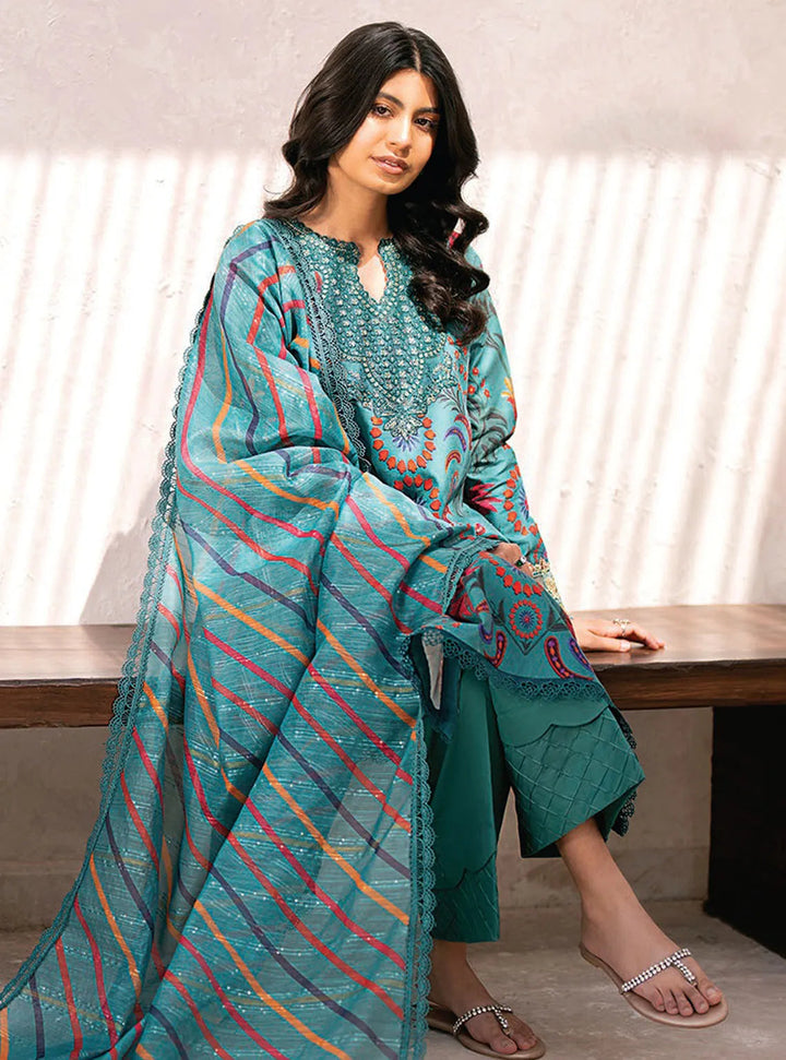Xenia Formals Embroidered Lawn Suit Unstitched 3 Piece ZE24S 05- Sorsu - Summer Collection