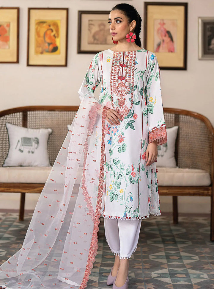 Xenia Formals Embroidered Lawn Suit Unstitched 3 Piece ZE24S 07- Paulo - Summer Collection