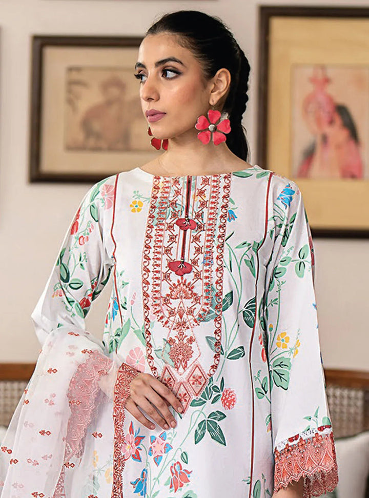 Xenia Formals Embroidered Lawn Suit Unstitched 3 Piece ZE24S 07- Paulo - Summer Collection