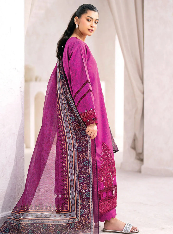 Xenia Formals Embroidered Lawn Suit Unstitched 3 Piece ZE24S 08- Monaco - Summer Collection