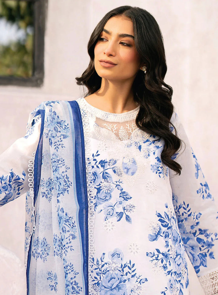 Xenia Formals Embroidered Lawn Suit Unstitched 3 Piece ZE24S 09- Grasse - Summer Collection