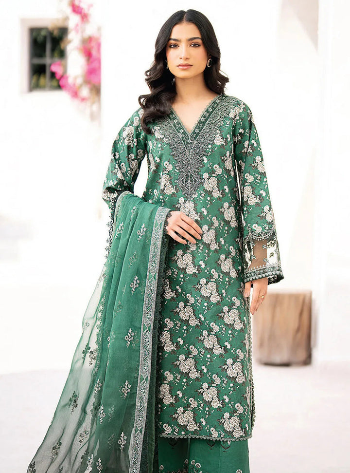 Xenia Formals Embroidered Lawn Suit Unstitched 3 Piece ZE24S 11- Taamasi Hara - Summer Collection
