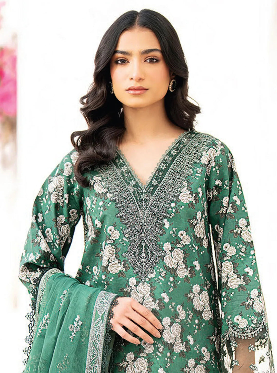 Xenia Formals Embroidered Lawn Suit Unstitched 3 Piece ZE24S 11- Taamasi Hara - Summer Collection
