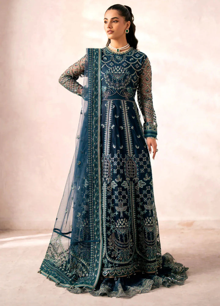 Xenia Formals Embroidered Net Suits Unstitched 3 Piece XE24LU Zaytoon - Formal Collection