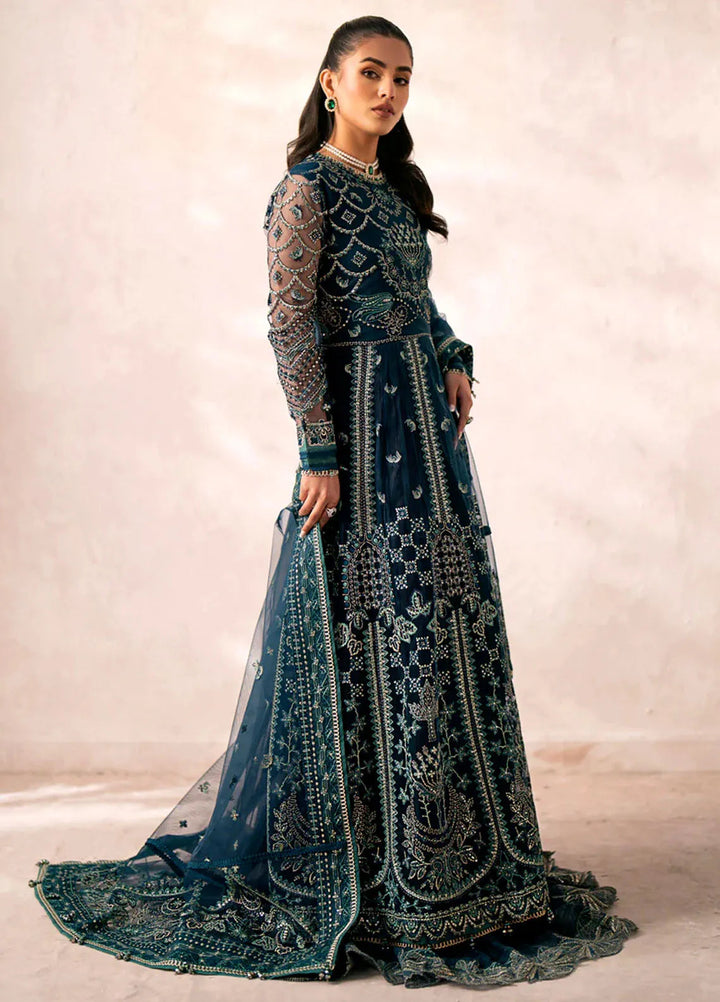 Xenia Formals Embroidered Net Suits Unstitched 3 Piece XE24LU Zaytoon - Formal Collection