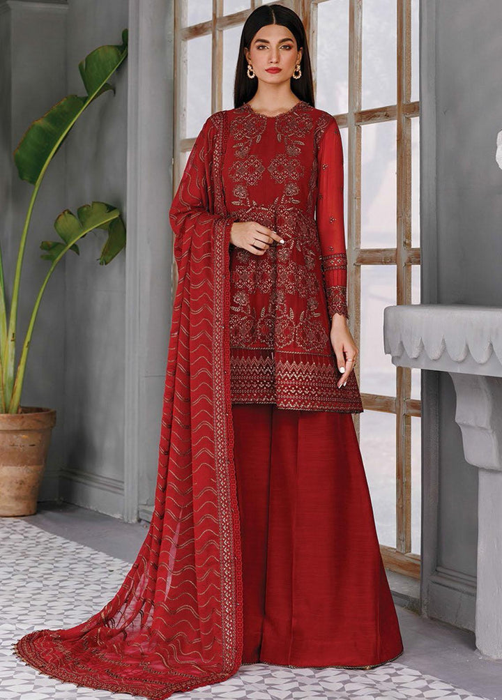 Hera By Xenia Formals Embroidered Chiffon Suits Unstitched 3 Piece XE22H 02 Vanya - Luxury Collection