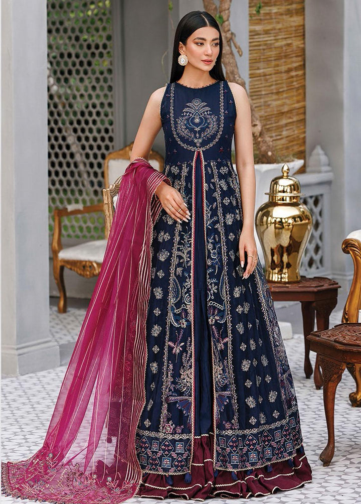 Hera By Xenia Formals Embroidered Net Suits Unstitched 3 Piece XE22H 06 Namar - Luxury Collection