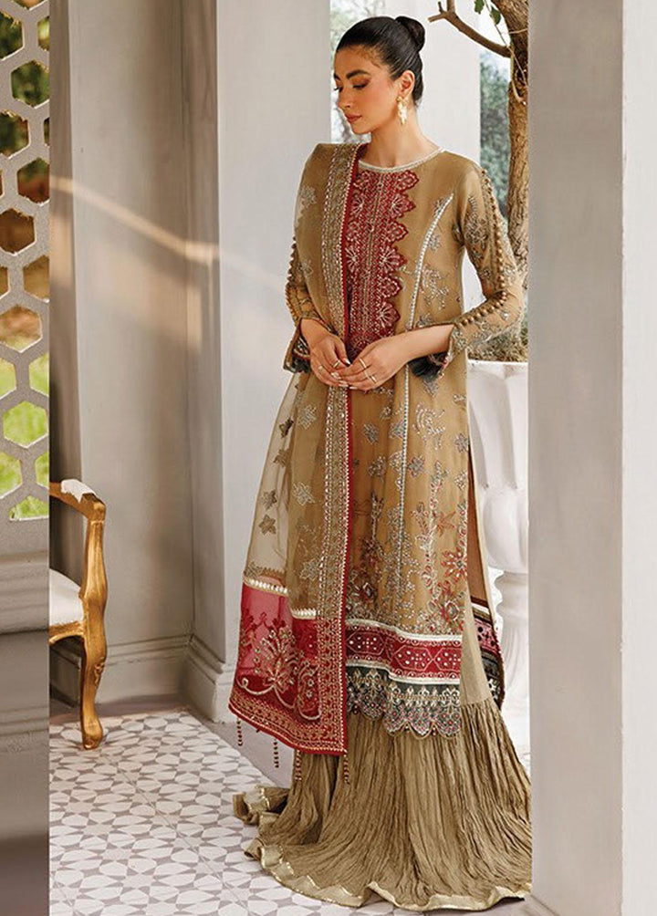 Hera By Xenia Formals Embroidered Chiffon Suits Unstitched 3 Piece XE22H 09 Zaina - Luxury Collection