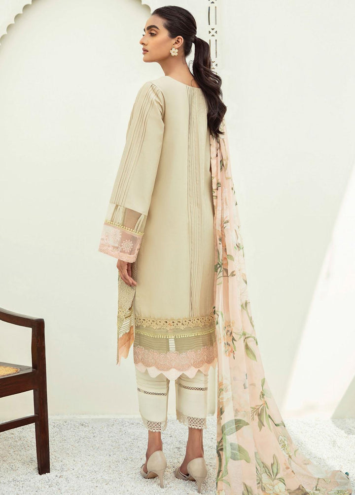 Xenia Formals Embroidered Lawn Suits Unstitched 3 Piece XE21M D-03 MYNA - Summer Collection