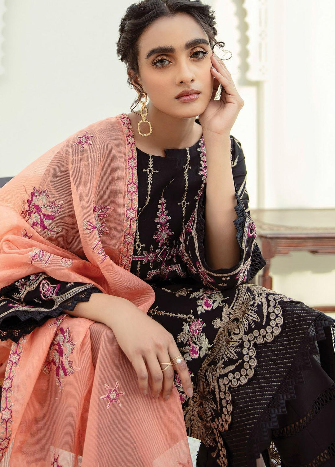 Xenia Formals Embroidered Lawn Suits Unstitched 3 Piece XE21M D-04 NARMIN - Summer Collection
