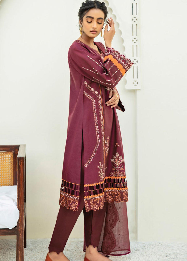 Xenia Formals Embroidered Lawn Suits Unstitched 3 Piece XE21M D-05 NAZ - Summer Collection
