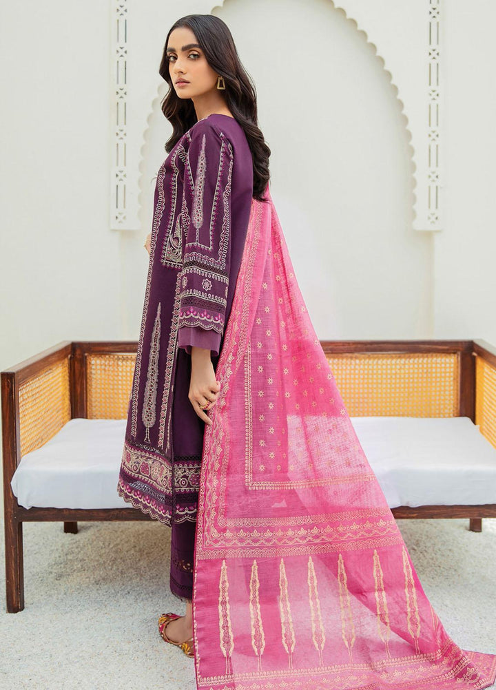 Xenia Formals Embroidered Lawn Suits Unstitched 3 Piece XE21M D-07 AYNUR - Summer Collection