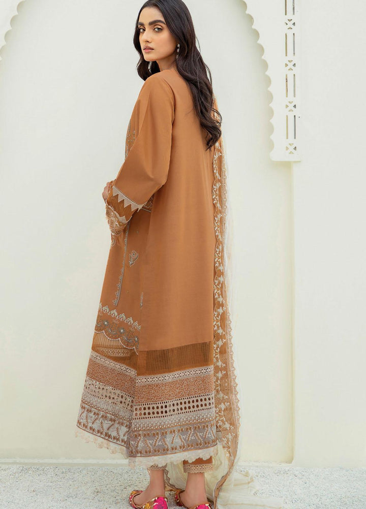 Xenia Formals Embroidered Lawn Suits Unstitched 3 Piece XE21M D-08 KUBRA - Summer Collection