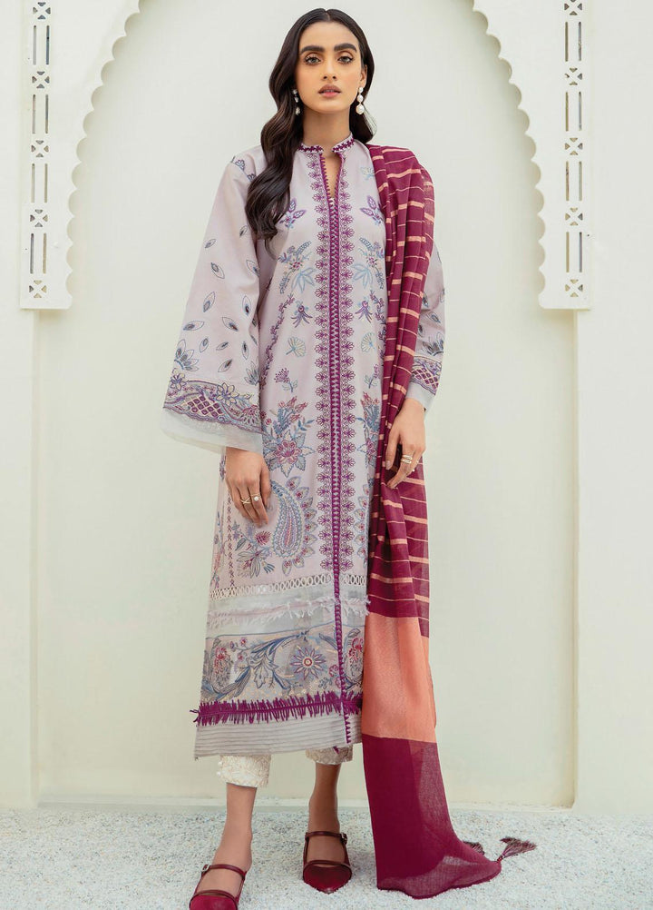 Xenia Formals Embroidered Lawn Suits Unstitched 3 Piece XE21M D-10 ARASH - Summer Collection