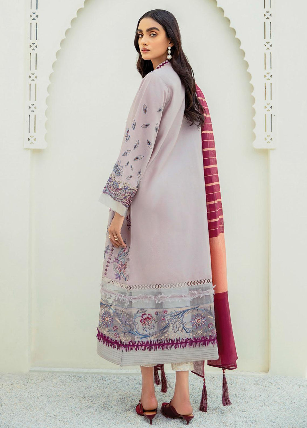 Xenia Formals Embroidered Lawn Suits Unstitched 3 Piece XE21M D-10 ARASH - Summer Collection