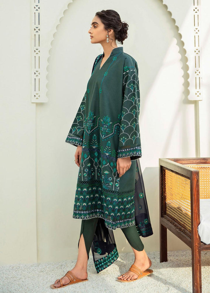 Xenia Formals Embroidered Lawn Suits Unstitched 3 Piece XE21M D-11 MAHUR - Summer Collection